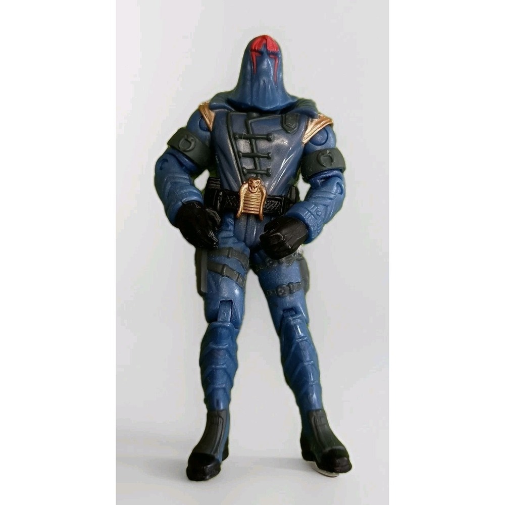 2001 Hasbro GI Joe Cobra Commander Collector Action Figure V-11 Blue Vintage